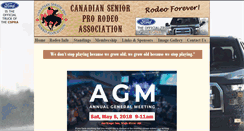 Desktop Screenshot of canadaseniorrodeo.com