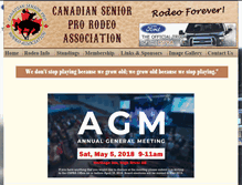 Tablet Screenshot of canadaseniorrodeo.com